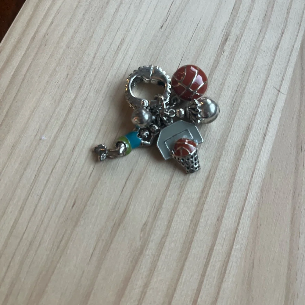 Silver Basketball Key Holder